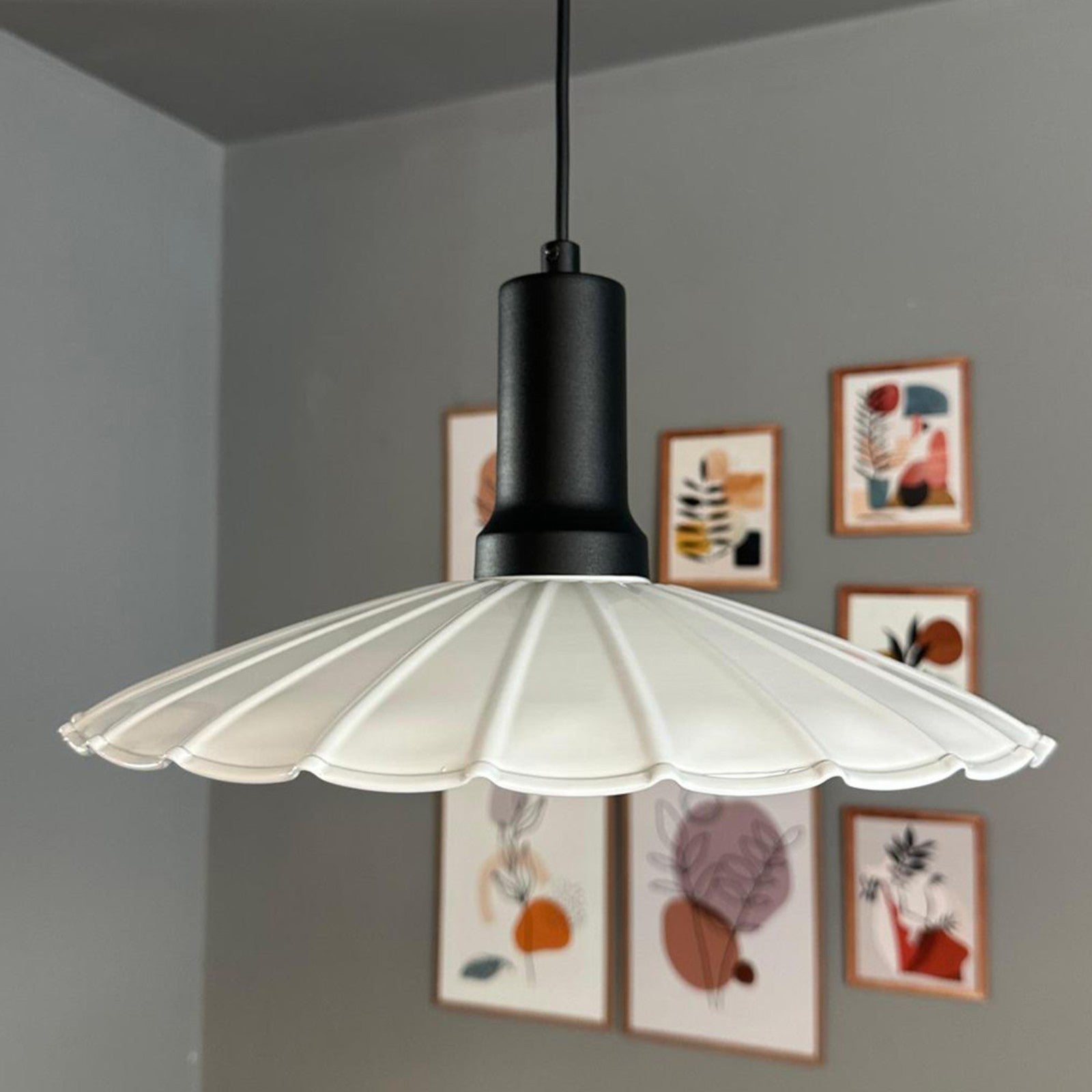 Pendelleuchte Risso Metall Ø34cm, Modern Hängelampe